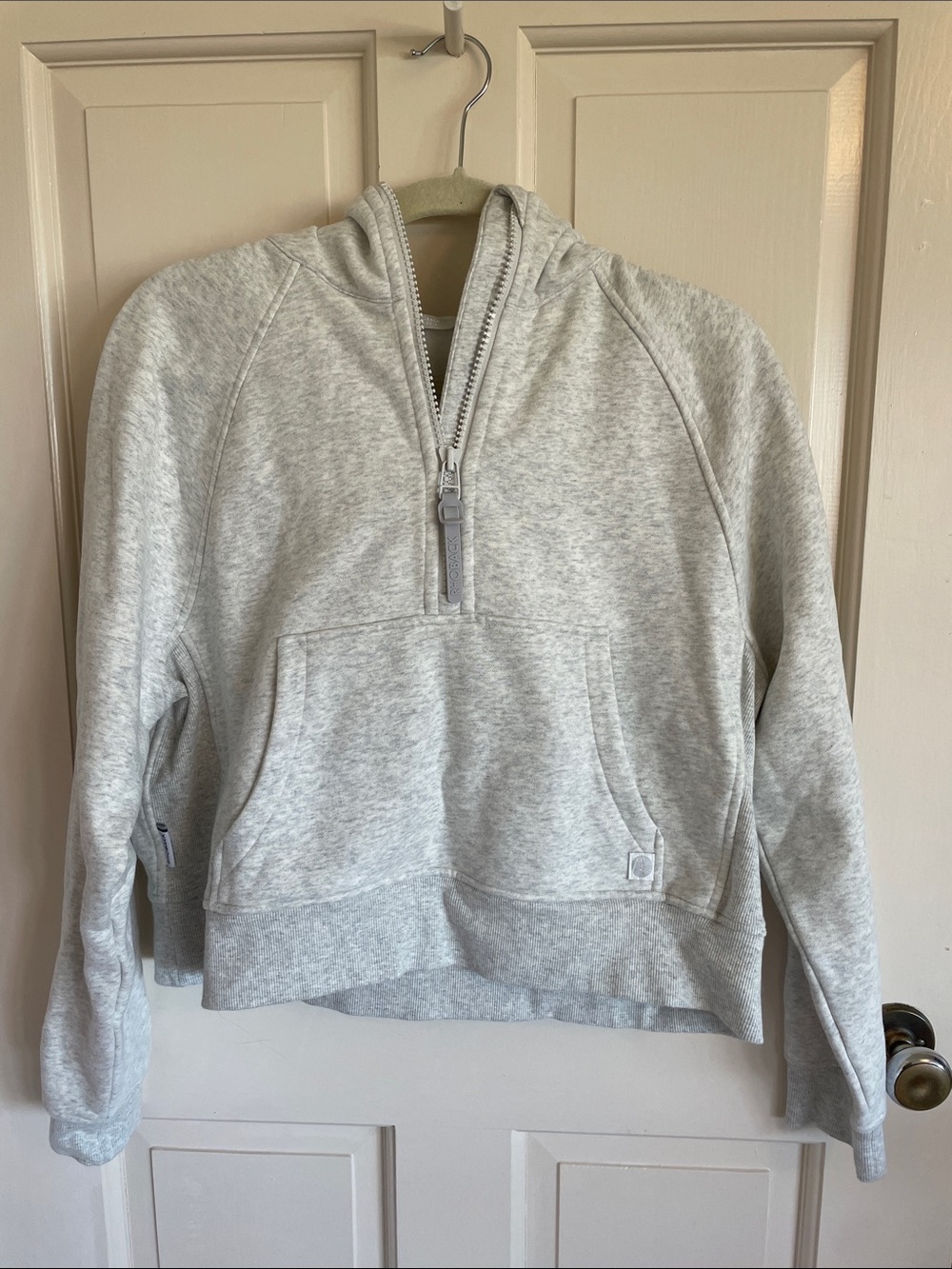 Rhoback Heathered Ivory Clarity Half-Zip Hoodie